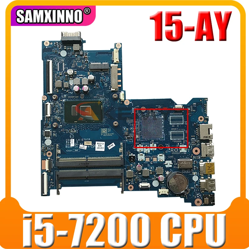 

Для HP 15-AY Материнская плата ноутбука 903792-601 903792-001 903793-601 903793-001 аккумулятор большой емкости CDL50 LA-D707P с i5-7200 Процессор DDR4 мб 100% тестирование