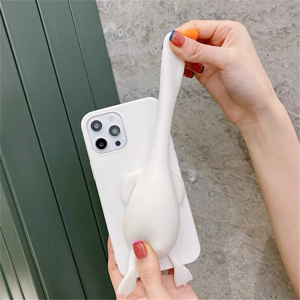 Relive Stress Duck Push Pop Case For Samsung Galaxy S8 S9 S10 S10e S21 S20 FE Note 8 9 10 Plus Lite 20 Ultra Fidget Toys Cover | Мобильные