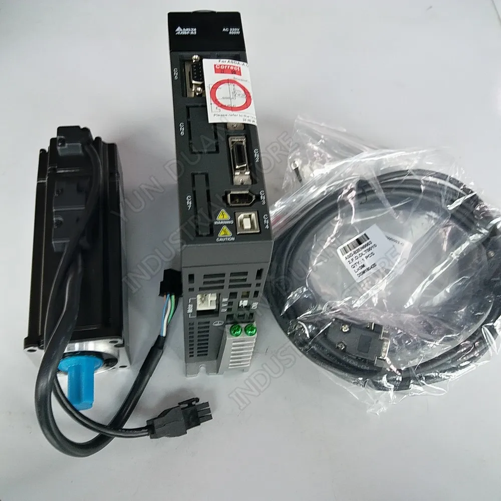 Дельта 100 Вт серводвигатель переменного тока Привод комплект ASD-B2-0121-B ECMA-C20401GS 0.1KW