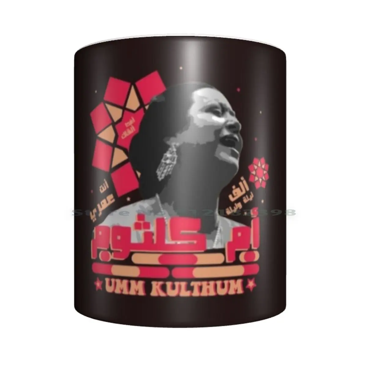 Umm Kulthum Pop Art-? ????? Керамические кружки кофейные чашки Кружка для молока и чая чашка