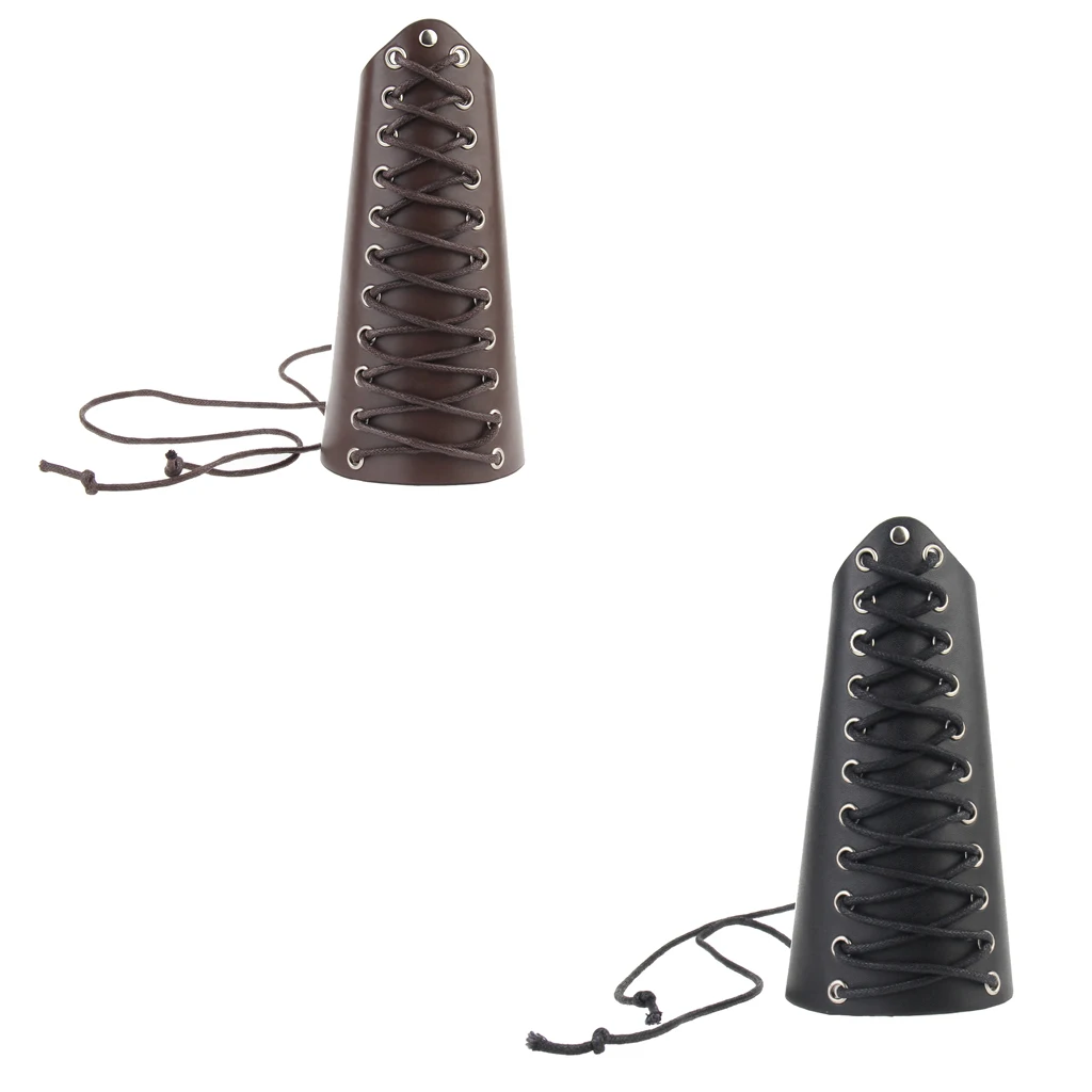 Браслет из искусственной кожи в средневековом стиле для мужчин и женщин широкий