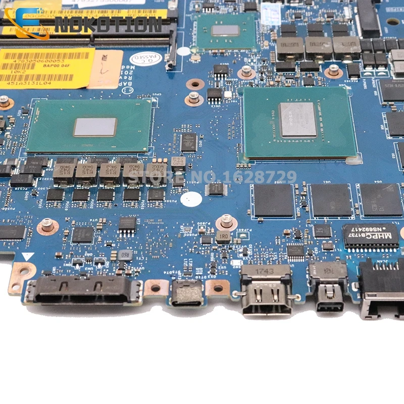 NOKOTION материнская плата для ноутбука Dell Alienware 13 R3 Материнская плата ноутбука 13,3 дюймов I7-7700HQ Процессор GTX1060 CN-0GG6GW 0GG6GW GG6GW BAP00 LA-D581P
