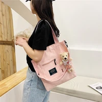 new canvas bag leisure and practical multi pocket portable bag with a womans bag one shoulder slanting across womens bag