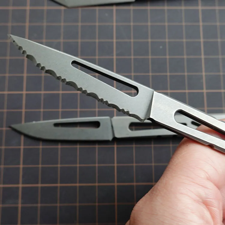 Тактический стальной нож для повседневного использования Scalpel S35VN резьбы по