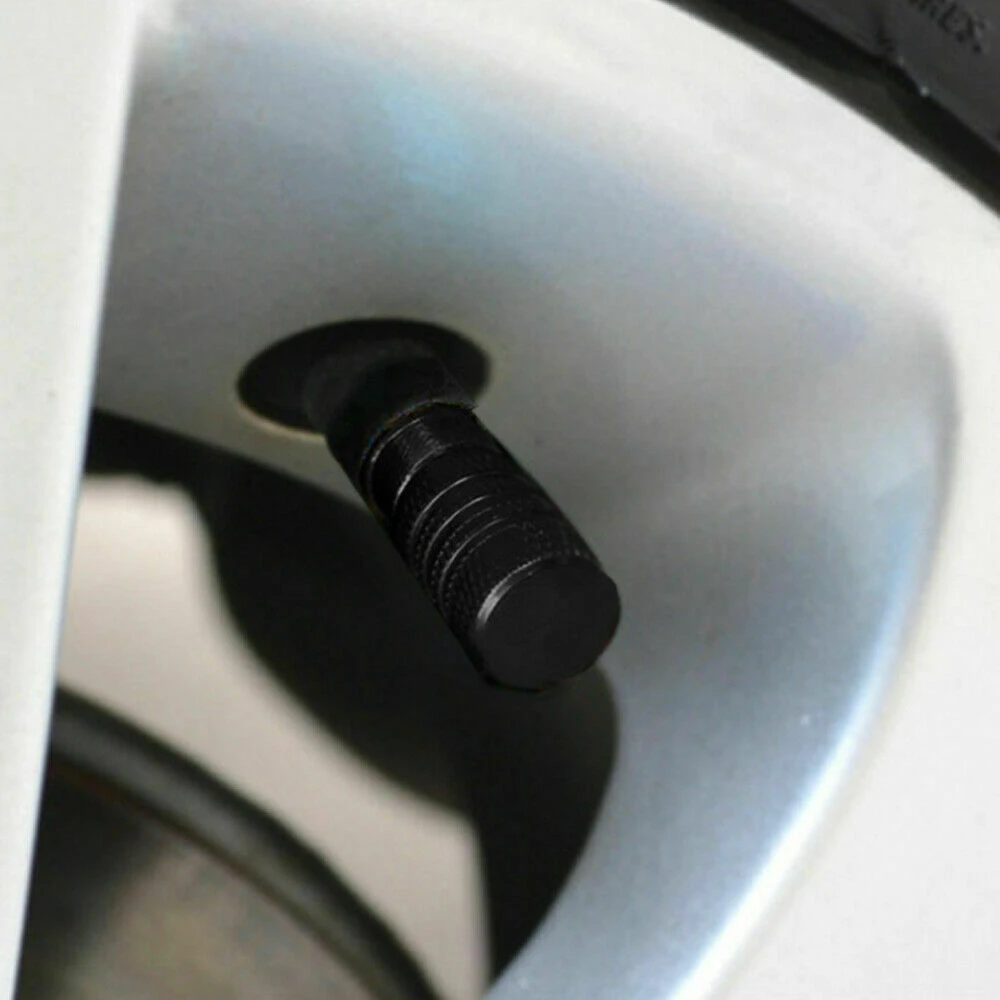 

8pcs Black Durable Aluminium Alloy Car Motorcycles Bike Tire Dust Cover Wheel Tire Valve Stem Caps American Valves Are Universal