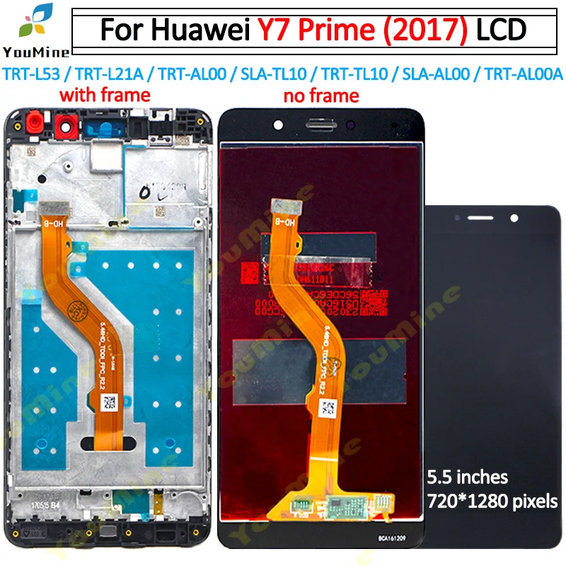 Для Huawei Y7 Prime LCD дисплей + кодирующий преобразователь сенсорного экрана в сборе