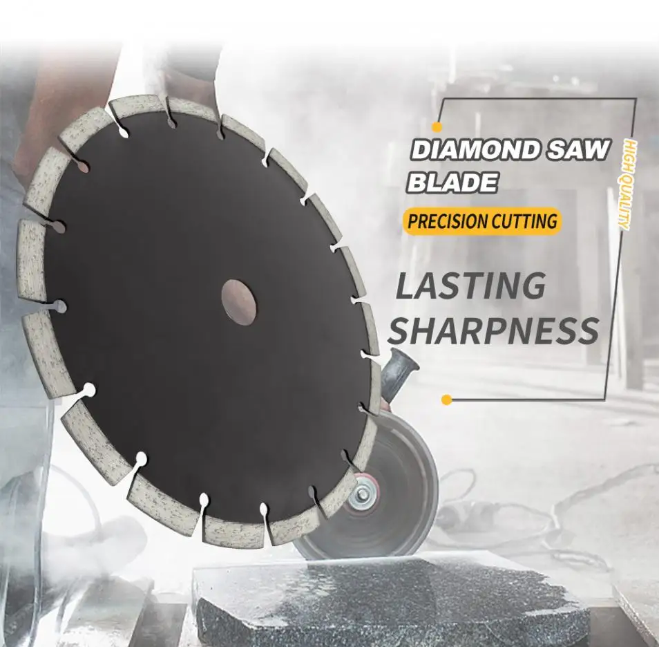 

230mm Split Tooth Saw Blade Volcanic Rock Cutting Blade Support Wet and Dry Cutting for Concrete / Stone / Masonry / Brick