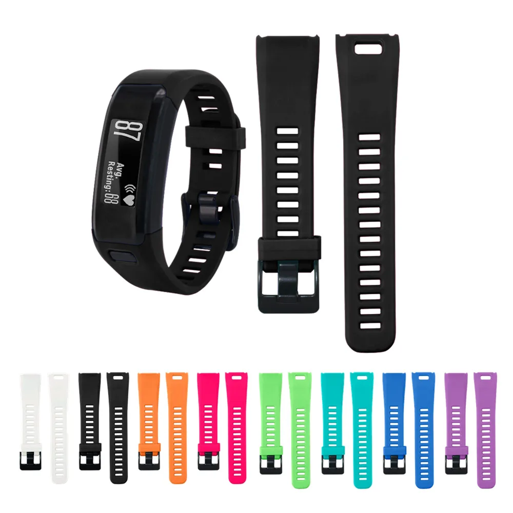 Силиконовый ремешок для смарт часов Garmin Vivosmart HR сменный Браслет спортивные