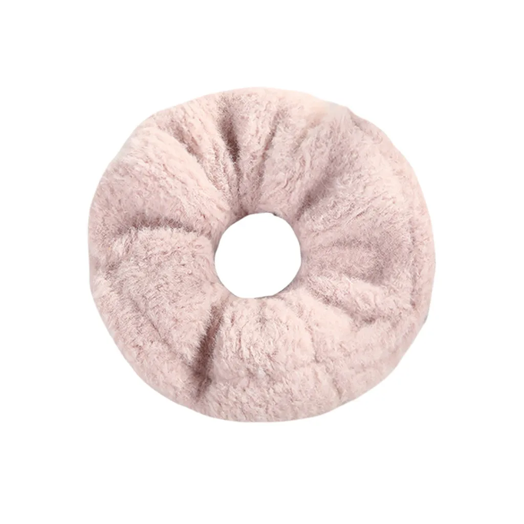 Женские резиновые резинки с завязками из кораллового флиса ободок для волос