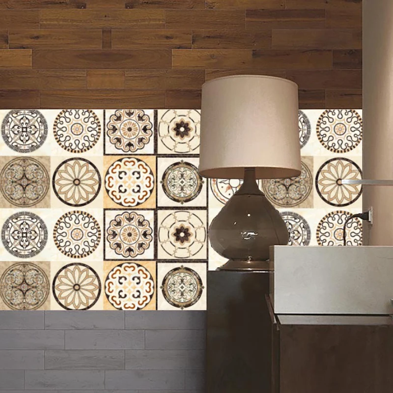 20pc Elegant 3D Self Adhesive Tile Sticker Home Decor Simple Wall DIY UK Garden Supplies |