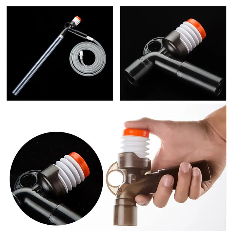 Ручной всасывающий насос для аквариума мытья песка инструмент очистки сифона