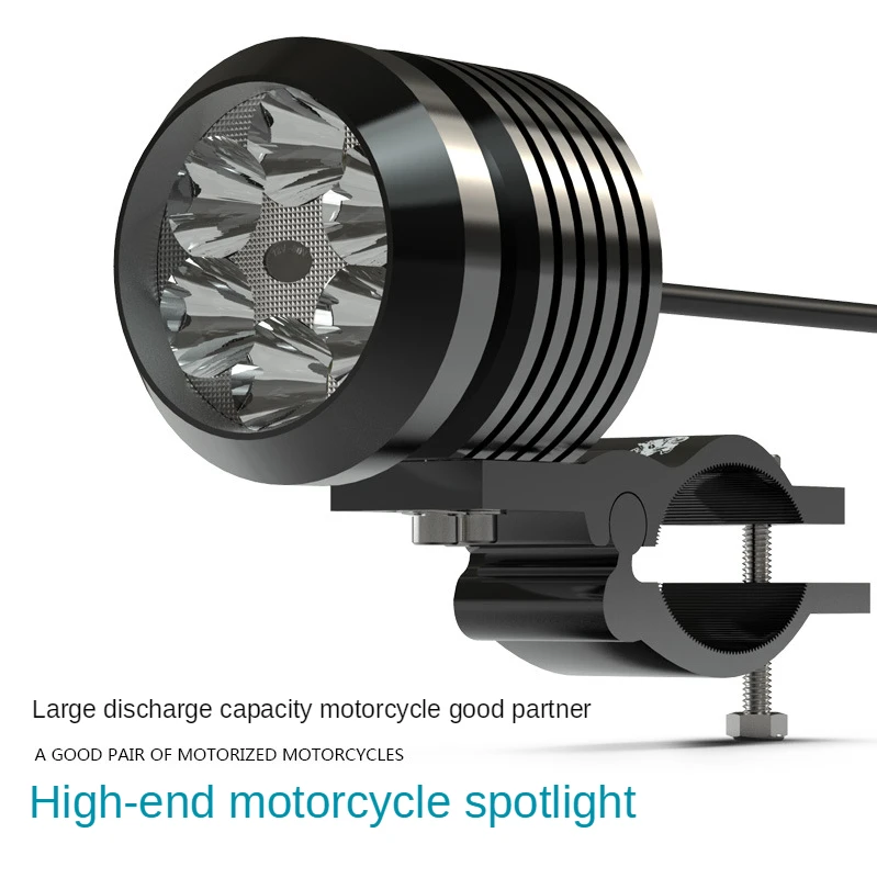 

12-80V 30W Motorcycle Headlights Electric Vehicles LED Waterproof Strobe External Driving Spotlights Motorbike Fog DRL Lamp