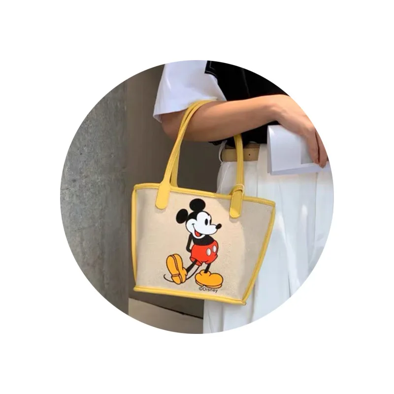 

Disney 2021 new cartoon mouse handbag large-capacity tote bag canvas handbag luxury handbag cartoon bag purses and handbags