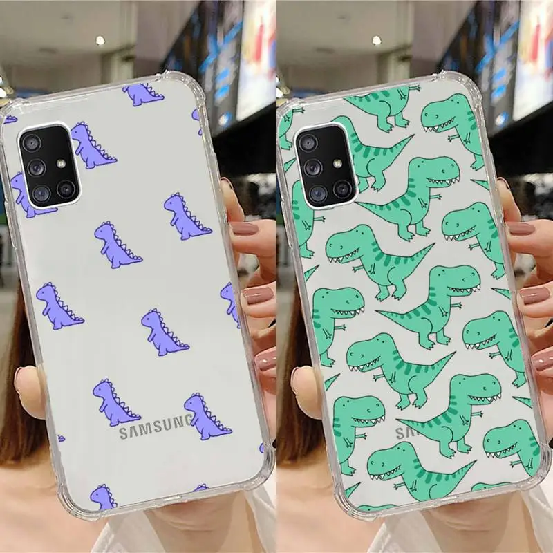 

dinosaur Phone Case Transparent For Samsung Note A 7 8 9 10 20 50 51 71 90 20 11 81 e LITE Ultra PRO