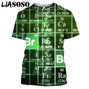 Футболка МужскаяЖенская с 3D-принтом, круглым вырезом и коротким рукавом