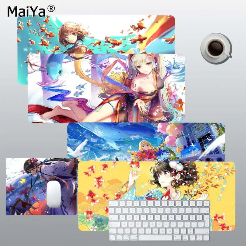 

MaiYa Abstract Art Fish Anime Girl 2020 New Laptop Gaming Mice Mousepad Size for CSGO Game Player Desktop PC Computer Laptop