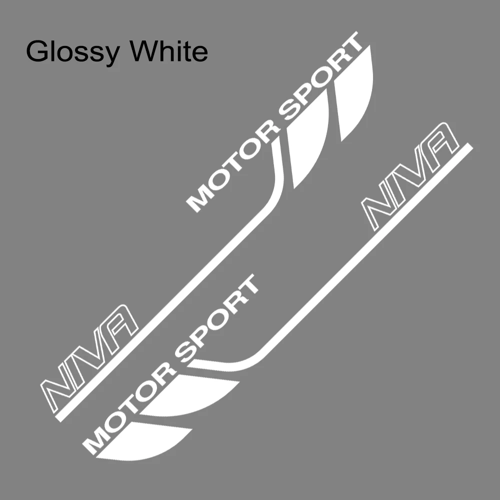 

Film Stickers, Car Accessories Car Door Sport Decals, Side Tape, Graphic Vinyl 2 Pcs. Decoration Body Wraps, Lada Niva PVC