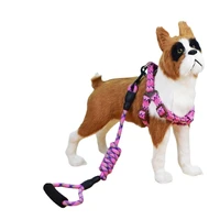 adjustable dog harness and leash set personalised dog collar dog leash pet accessories
