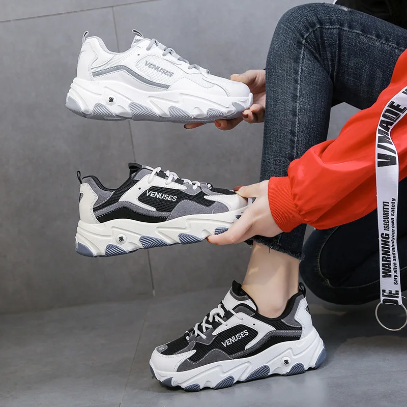 

Old Daddy Shoes Women's Shoes Spring 2021 New Korean Version of The Thick-soled Casual Sports Shoes Women's Shoes