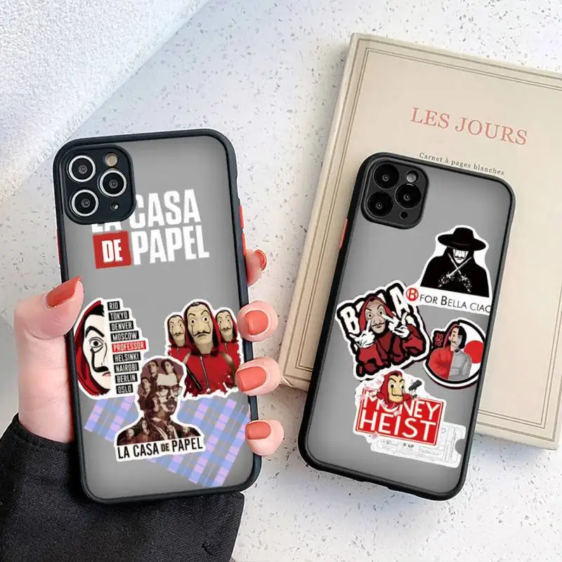 

la casa de papel tv series Phone Case matte transparent For iphone 7 8 11 12 plus mini x xs xr pro max cover