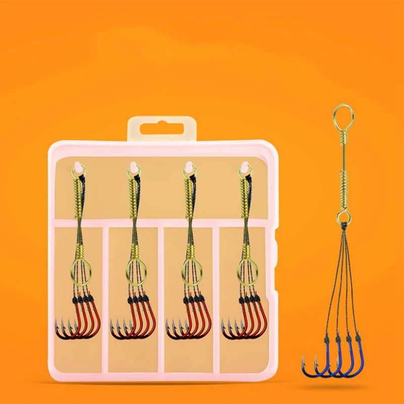 

DYGYGYFZ 4 шт./кор. взрывной крюк весна карась Barb рыболовный крючок Рыболовные снасти рыболовный крючок с принтом «маленькие рыбки» Pesca