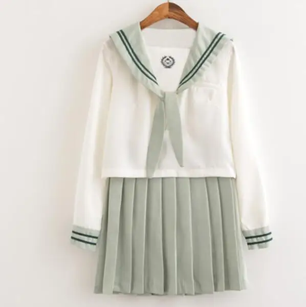 Костюм Моряка Jk Униформа Matcha Green Jpanese Kawaii изысканный элегантный костюм с вышивкой