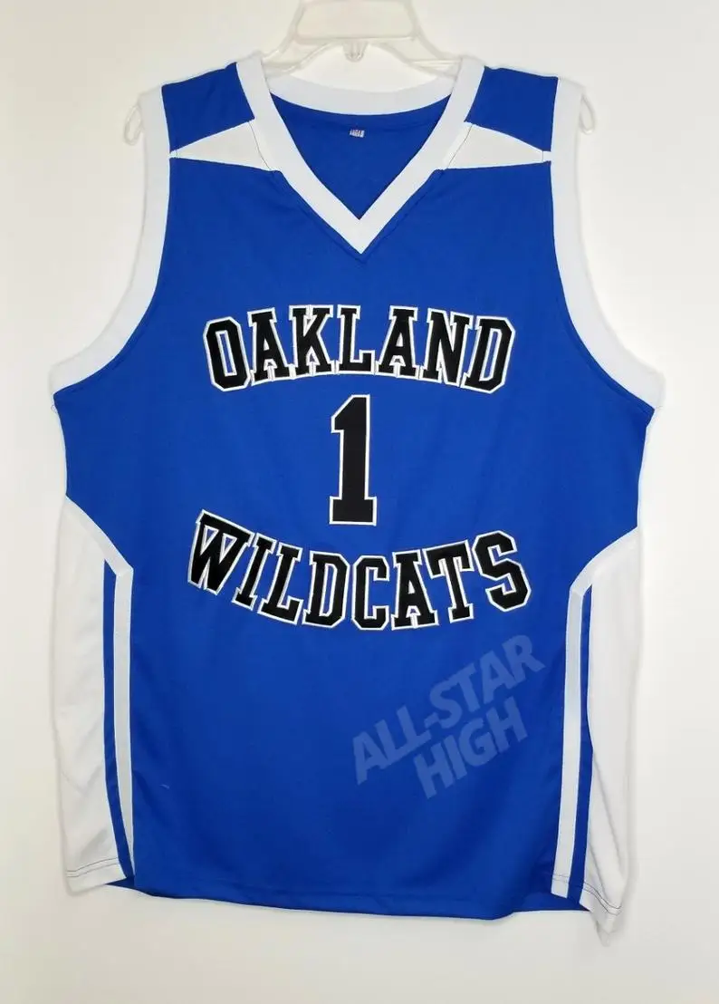 

#1 Damian Lillard Throwback High School Basketball Jersey Oakland Wildcats Custom Retro Sports Fan Apparel