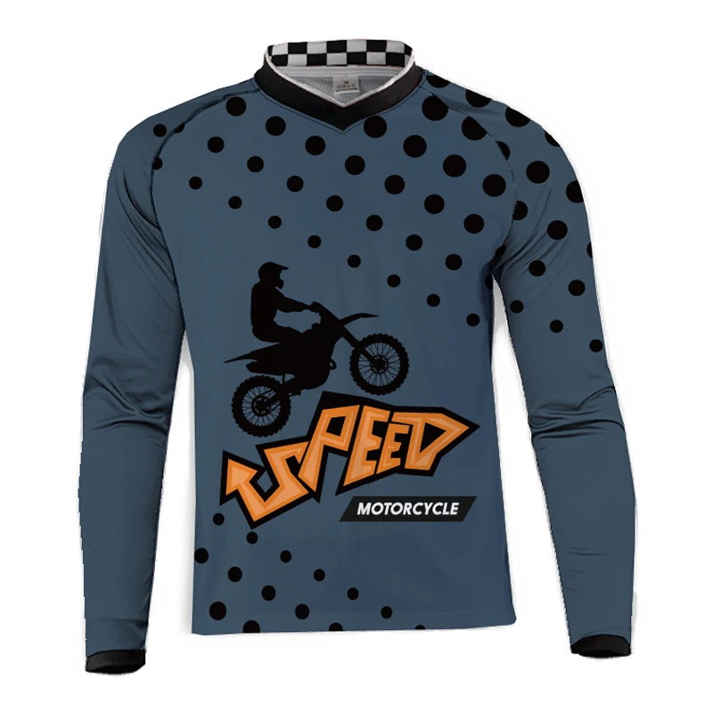 Мужская футболка 2020 Motor Jersey DH MX BMX Mountain Bike motor Jerseys/Motocross ATV Cross Country Racing moto Breathable.