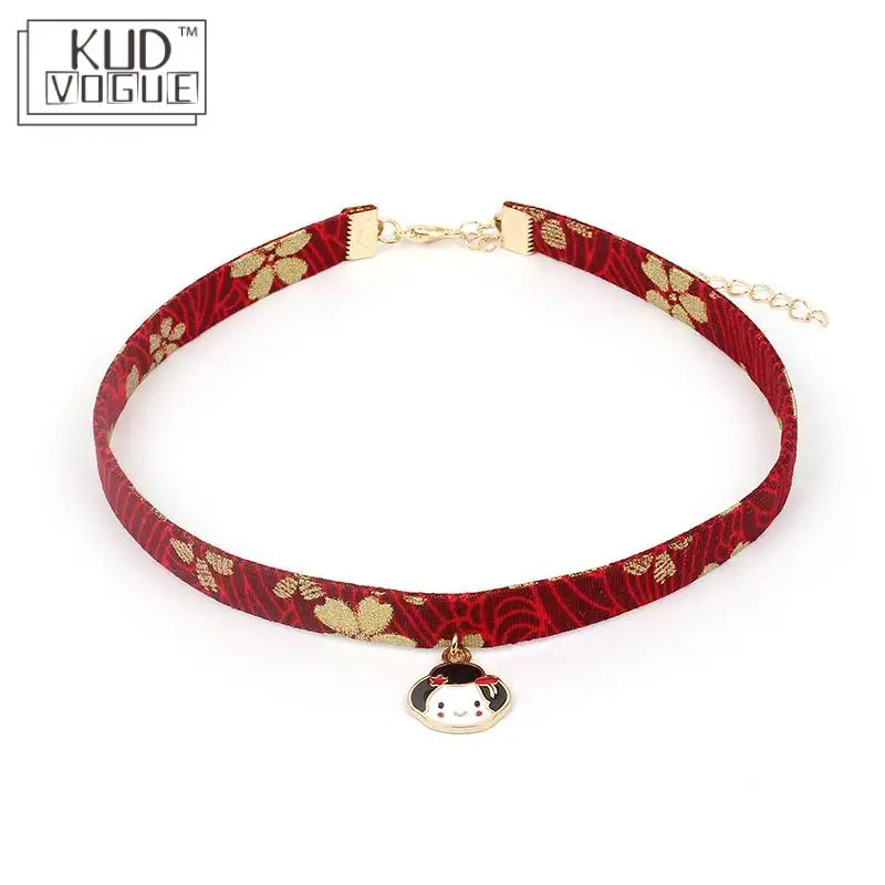 Классическая винтажная веревочная кукла-чокер в японском стиле милая