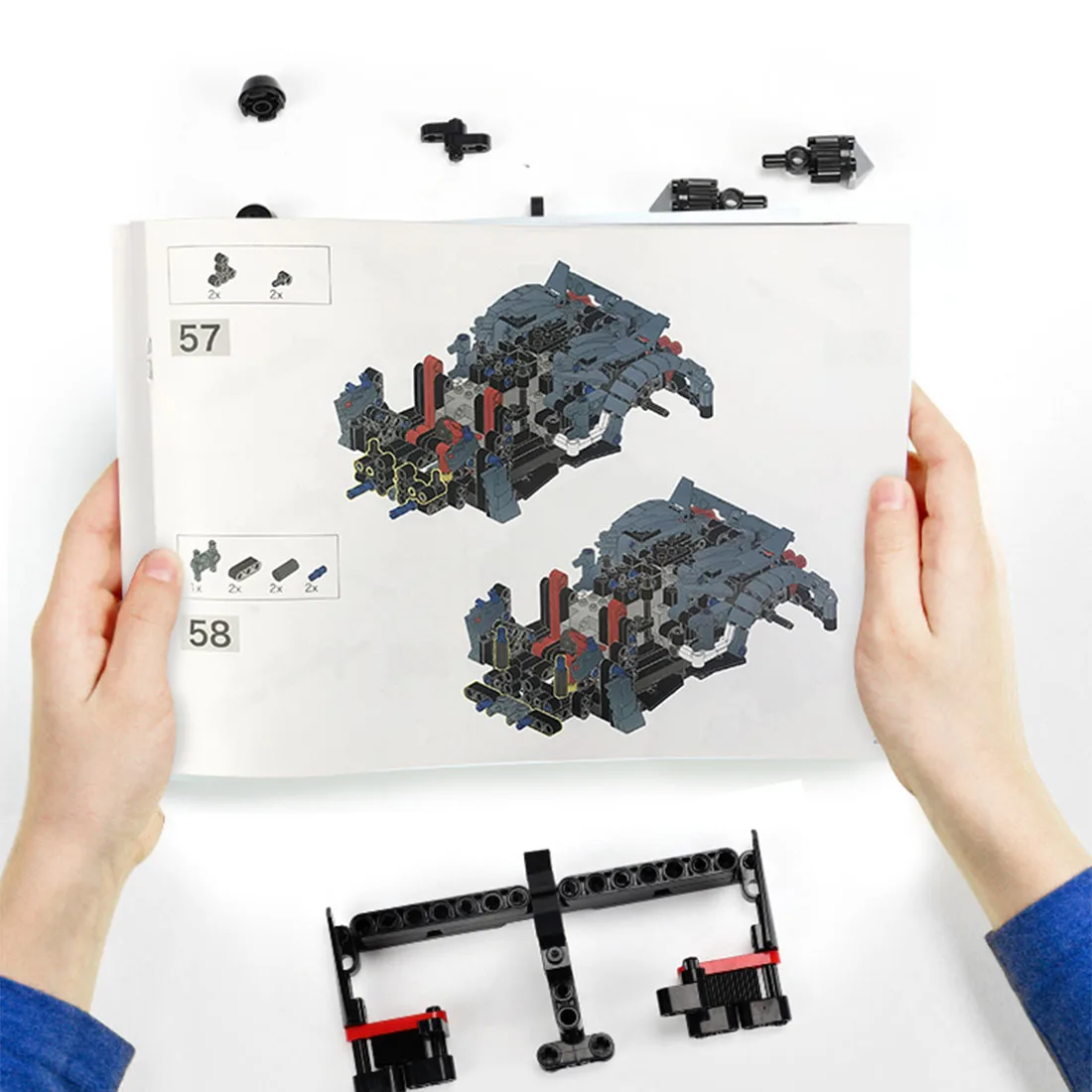 990Pcs MOC RC City Racing Car Vehicle Building Block Model DIY Construction Age8+ Kids Birthday Gift Electronic Blocks | Игрушки и хобби