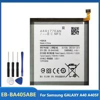 original replacement phone battery eb ba405abe for samsung galaxy a40 a405f rechargable batteries 3000mah with free tools