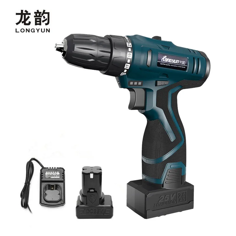 Многофункциональная электрическая отвертка 25 в бытовая Беспроводная дрель