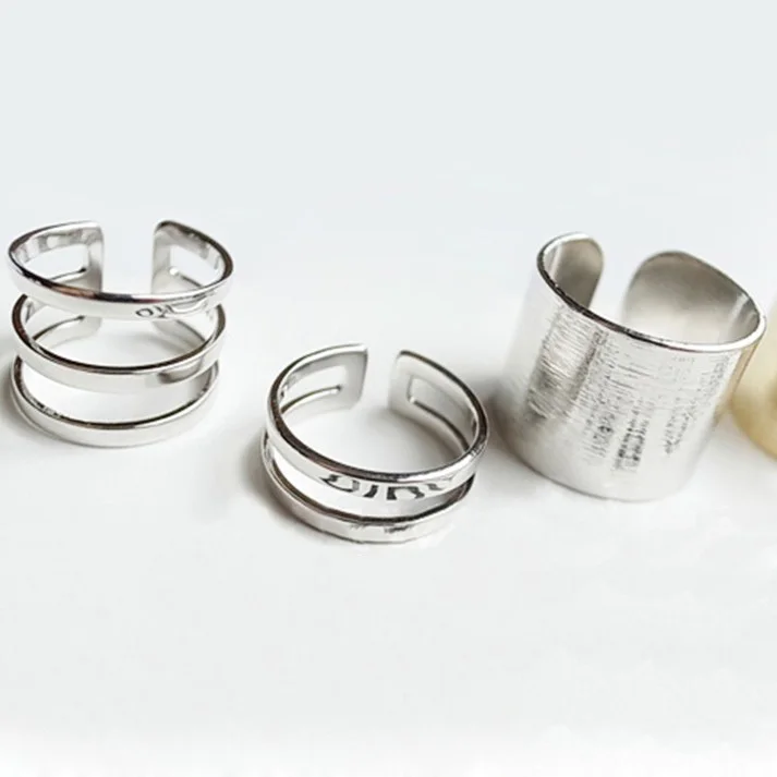 Женщины кольцо 3 шт./компл. модные подвески из розового золота с нашивкой в виде