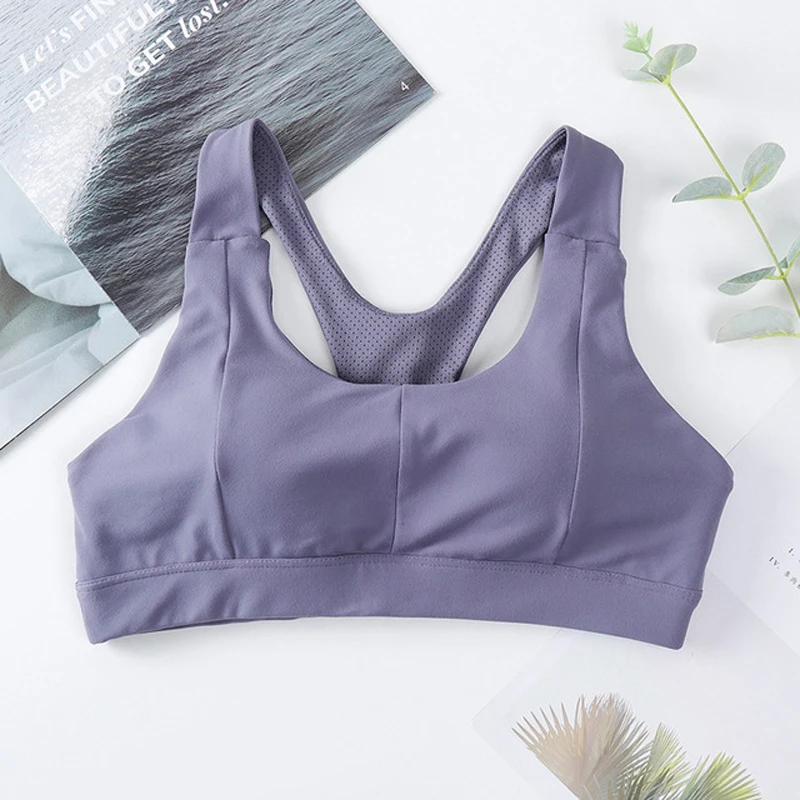 

2020 New Sexy Sports Bras for women Fitness Yoga Running Shockproof Bra with Padded Gym Vest Top Sportswear Breathable Female