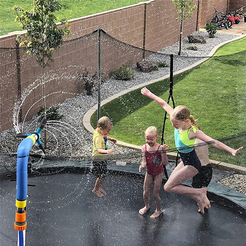 

Trampoline Sprinkler Kinderen Trampoline Sprinkler Rotator Kinderen Plezier Zomer Outdoor Waterpark Games Sproeier