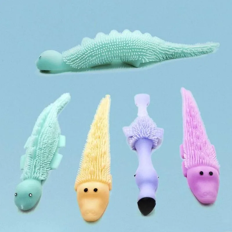 

Novelty Tricky Stretching Launching Finger Slingshot Fun Toy Stress Soft Finger Ejection Toy Animal Relief Dinosaur Glue Tp N5T5
