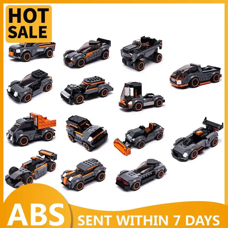 

14In1Vehicle Car High-Tech Models Bricks Compatible with Small Building Blocks Assemble Children's Toys Collection Decoration