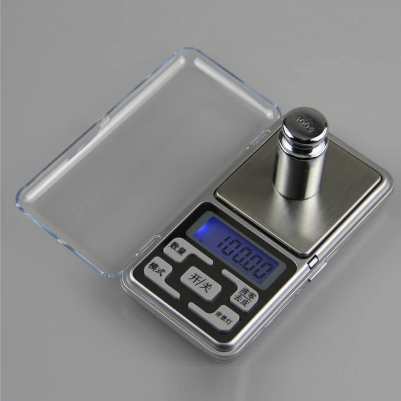 Мини цифровые весы 100/200/300/500g 0 01/0 1 г Высокая точность Подсветка Электрический