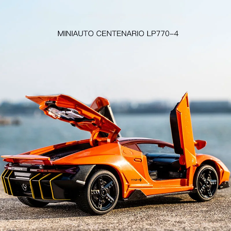 Светодиодная вспышка LP770 1:32 Lamborghinis Автомобильная модель спортивного автомобиля