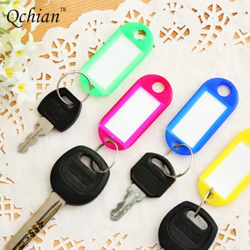 Брелок без рисунка ярлыка записываемый логотип багажная классификация 10 цветов