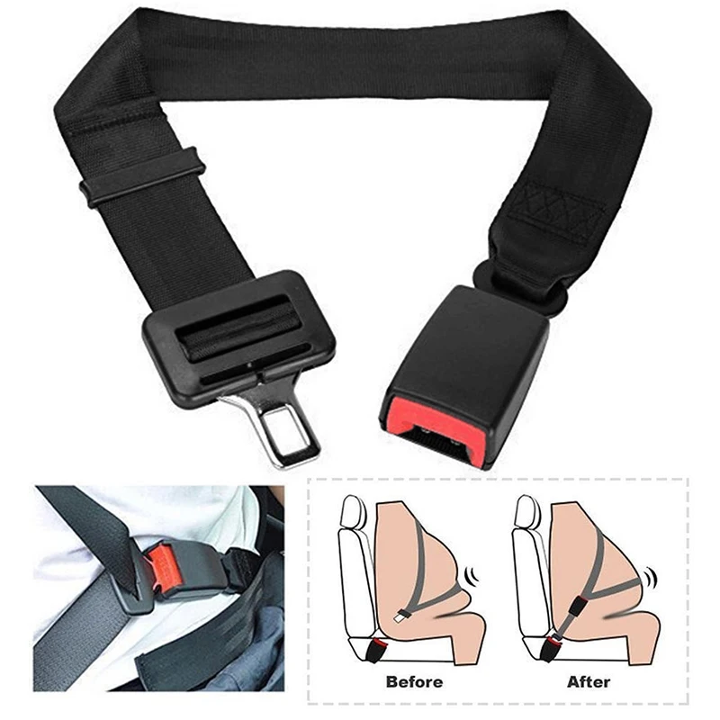 

Adjustable High Quality 25-80cm Car Auto Safety Seat Belt Extension Extender Buckle Suitable For Pregnant Women And Obese People