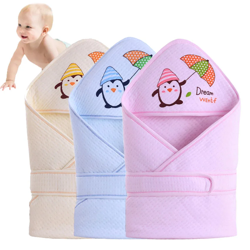 

Детский спальный мешок, конверт-кокон для новорожденных, мягкое Пеленальное Одеяло из 100% хлопка для младенцев 0-12 месяцев, спальный мешок