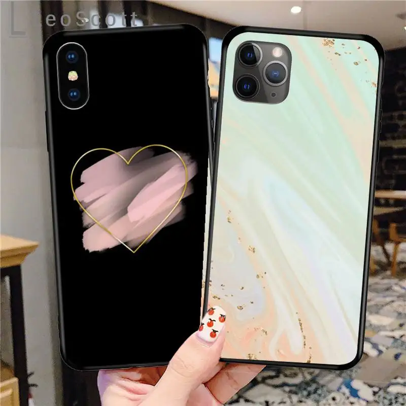 

Marble pattern art Aesthetic Abstract Phone Case for iPhone 11 12 pro XS MAX 8 7 6 6S Plus X 5S SE 2020 XR