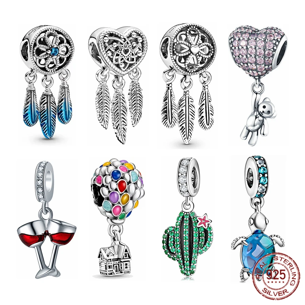 

Summer Fashion Jewelry Women 925 Sterling Silver Friendship Bracelet DIY Designer Charm Fit Original Pandora Bangle Beads Gift