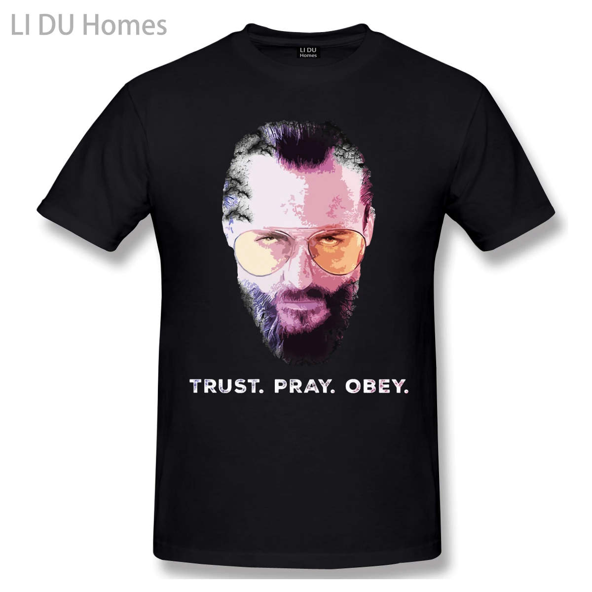 

LIDU The Father - Trust. Pray. Obey. - Far Cry 5 Casual T Shirt Hot Sale Far Cry Tee Shirt 100% Cotton O Neck T-shirts