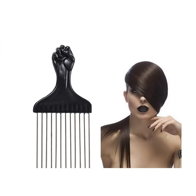 Металлическая афро гребень искусственные вьющиеся расчески профессиональная
