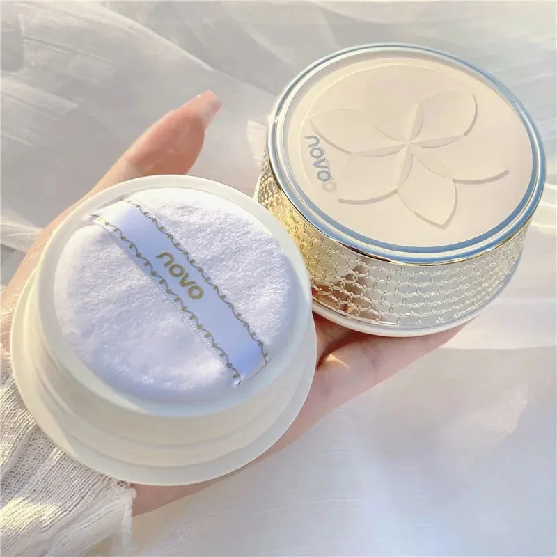 

Smooth Matte Loose Powder Fixed Makeup Transparent Waterproof Oil Control Long Lasting Face Finish Setting With Cosmetic Puff