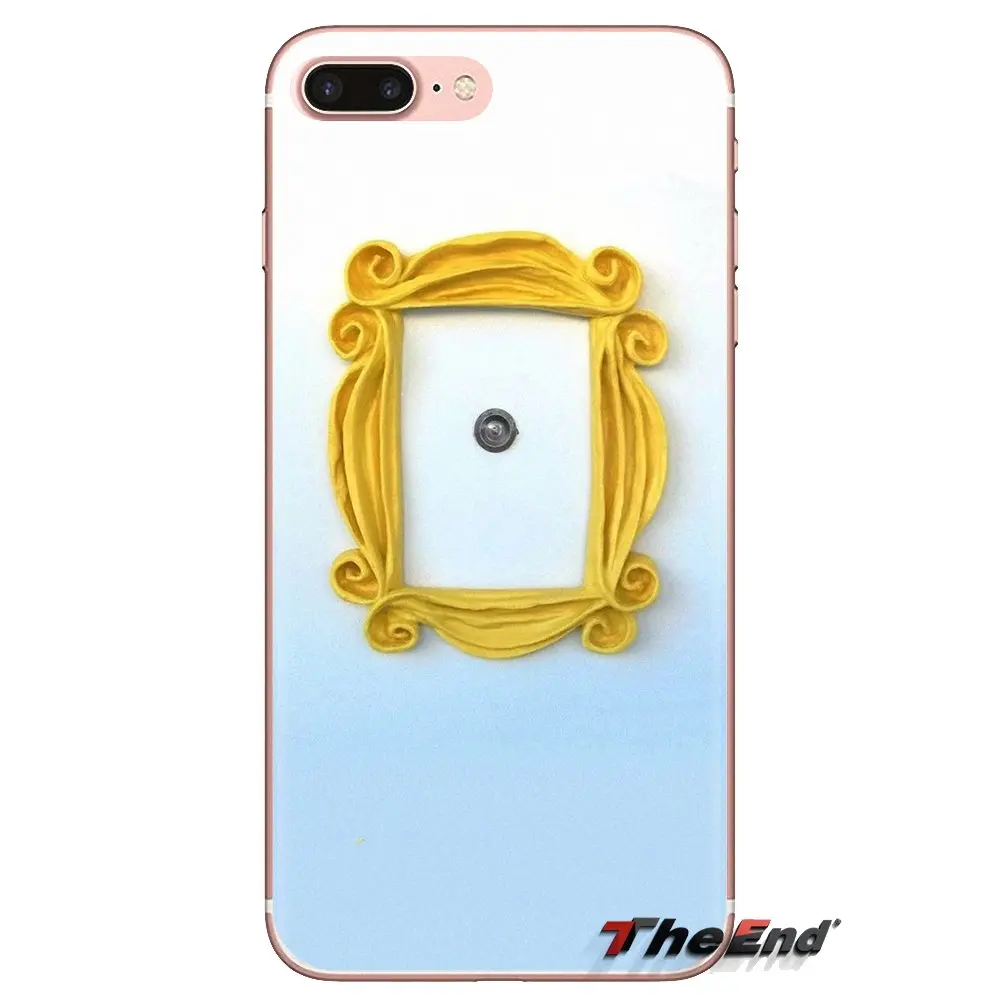 Прозрачная мягкая дверная рамка в глазок Моники для samsung Galaxy S3 S4 S5 Mini S6 S7 Edge S8 S9 S10