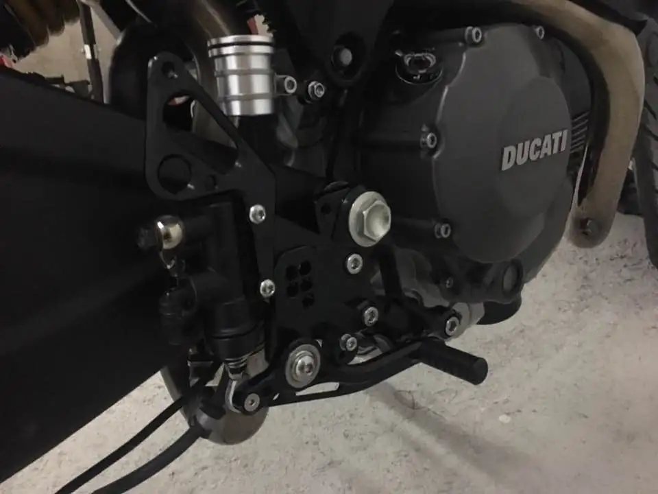 BIKINGBOY задние наборы подножки опоры для ног для DUCATI Monster 796 2010 2011 2012 2013 подножки 11 регулируемые положения Rearsets