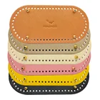 Овальное дно для вязаной сумки, 12 х25 см, аксессуар для Сумки из искусственной кожи, ручная работа, сделай сам, подушка, вязанная крючком